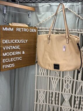Victoria's Secret Beige Tote with Cinch Closures